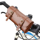 自転車バッグ フロントバッグ ハンドルバーバッグ フレームバッグ PUレザー ロードバイク 防水バッグ サイクルバッグ 自転車フロントバッグ カゴ ツールバッグ...