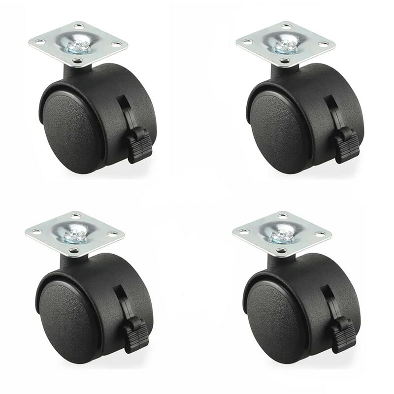 キャスター 後付け 4個セット DIY家具の交換キット(3)