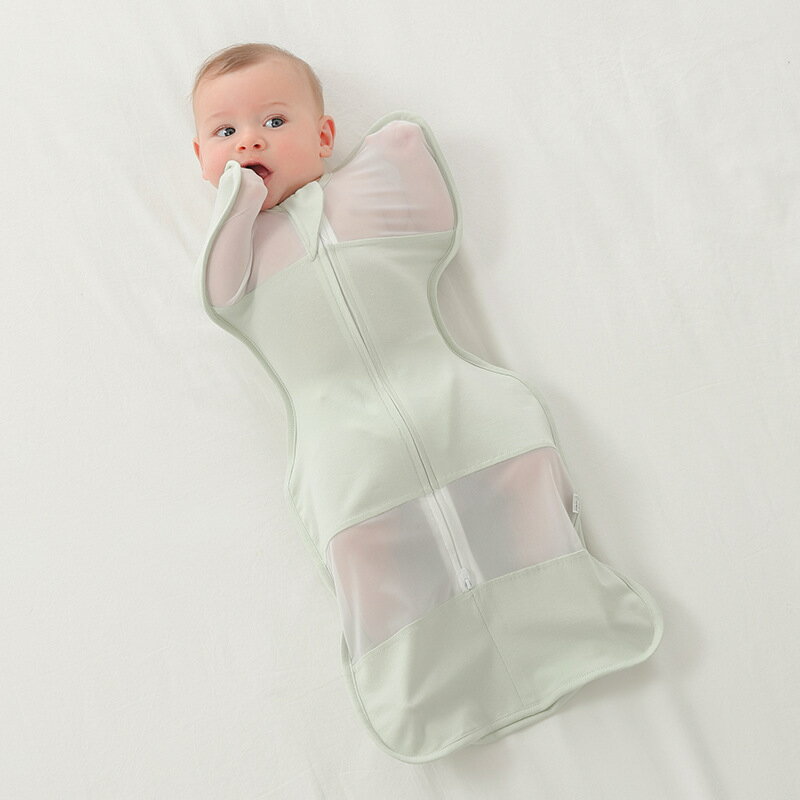 スワドル メッシュ 夏も快適 おくるみ 赤ちゃん 新生児 モロー反射対策 夏用 夜泣き対策 出産祝い