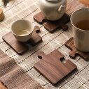 コースター 木製 パズル 鍋敷き 茶托 木製コースター 北欧雑貨 インテリア 茶色 パズル型 パズルコースター おしゃれ かわいい