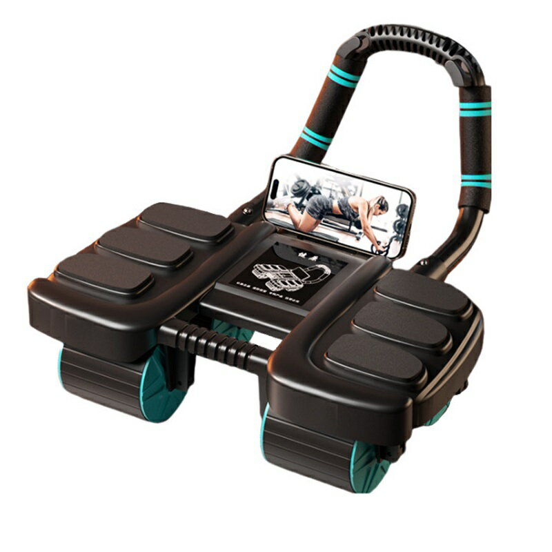 腹筋ローラー アブローラー 静音 膝マット付き 四輪 初心者 筋トレ 腹筋