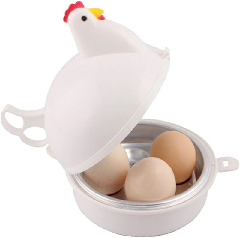 ゆで卵 レンジ ゆで卵メーカー ゆで卵器 ゆでたまご 電子レンジ ゆでたまご器 蒸し器 1個 最大4個 エッグクッカー エッグスチーマー