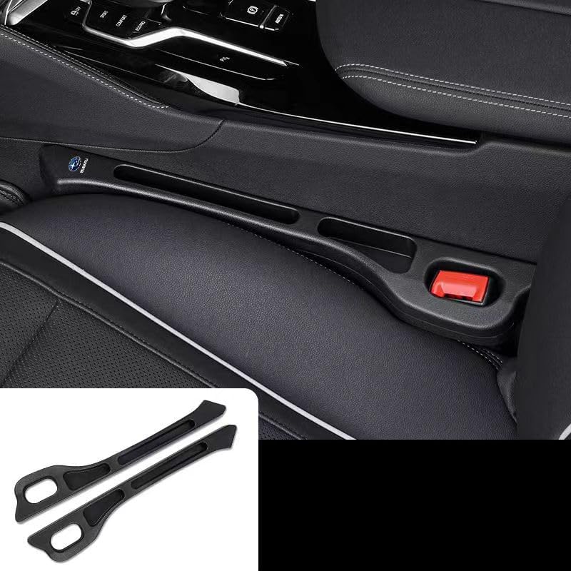 車用シート隙間埋めシート座席隙間クッション車用シートコンソールレヴォーグレガシィフォ レスターインプレッサスポーツ隙間クッション小物入れ付き車用隙間クッションシートコンソー ル隙間埋め落下防止運転席＋助手席2本セット