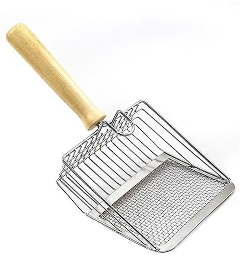 猫砂スコップ デカい猫トイレスコップ 猫用品 2サイズ網目 作業 軽減 猫砂シャベル 楽 猫用スコップ 頑..