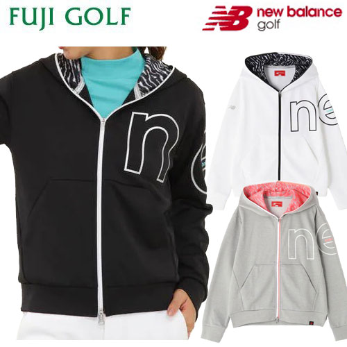 ニューバランス ブルゾン レディース New Balance Golfダンボールニット 裏起毛 スウェット フルジップ フーディーWOMENS SPORT 012-22625022022年モデル