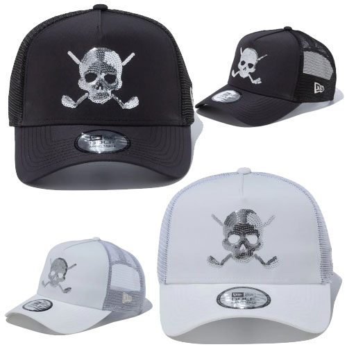 NEW ERA GOLF ニューエラ ゴルフ9FORTY A-Frame トラッカー Skull SHELTECHキャップ 2023年モデル