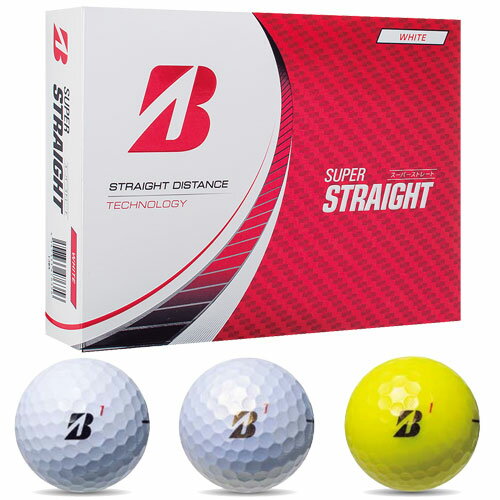 BRIDGESTONE GOLF ブリヂストン ゴルフSUPER STRAIGHT スーパーストレートゴルフボール 1ダース2023年モデル