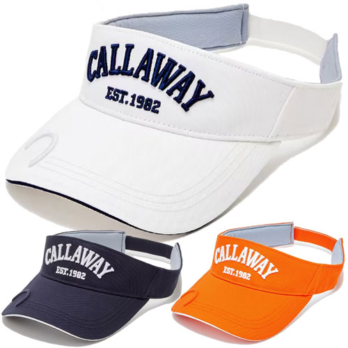 CALLAWAY APPARELツバ先マーカー用マグネット入りロゴ刺繍バイザーメンズ C231911132023年モデル