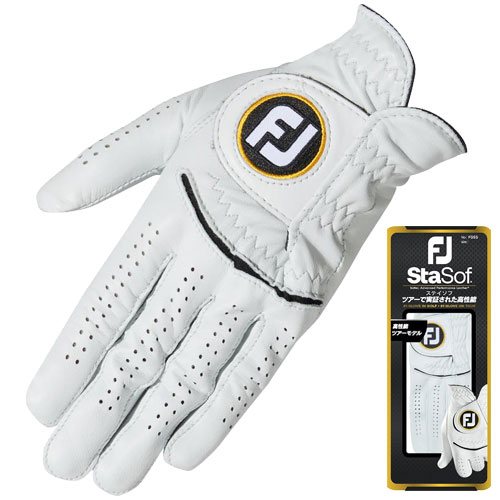 FJ FOOTJOY フットジョイStaSof ステイソフ 23メンズ ゴルフグローブ 左手用FGSS23WT 2023年モデル