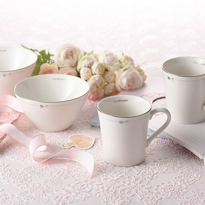 ジルスチュアート ペアマグ 日本製 JILLSTUART 食器 食器セット かわいい 女子 人気 オススメ 女子会 プレゼント 内祝い お返し お祝い ピンク 花 結婚祝い 出産祝い 結婚祝い 引き出物 ブランド雑貨 ブランド食器 ペア食器 - 3