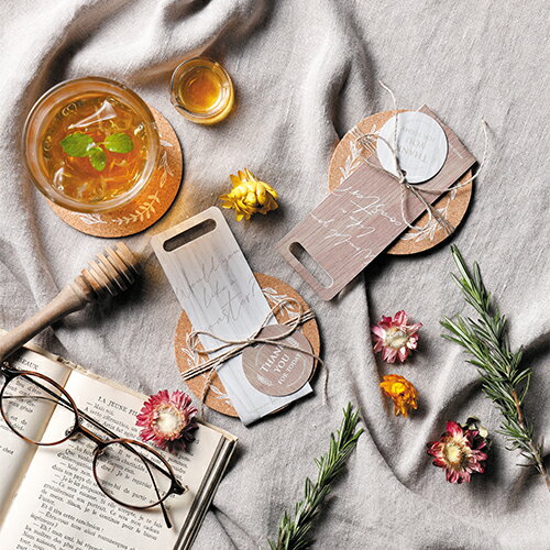 25%OFF リーフコルクコースター 1個 LEAF CORK COASTER 送料無料 結婚式 ウエディング WEDDING 挨拶 御礼 退職 ノベルティグッ...