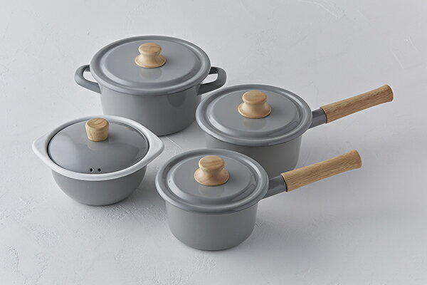 安心のメーカー直販 片手鍋 富士ホーロー 14センチ ハニーウェア 片手鍋 Cotton コットン 調理器具 ミルクパン キャセロール ココット 調理器具 キッチンツール キッチン用品 片手鍋 14センチ Ih対応 ホーロー鍋 鍋 小鍋 小型 ミニ 直火 グレー 離乳食 おしゃれ かわいい