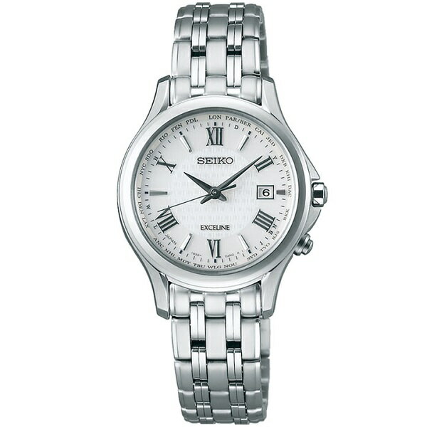 SEIKO セイコー腕時計 ソーラー電波時計 エクセリーヌレディスSWCW161