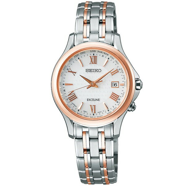 SEIKO セイコー腕時計 ソーラー電波時計 エクセリーヌレディスSWCW162