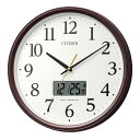 CITIZEN シチズン 温度・湿度表示 電波掛時計8FYA05-006