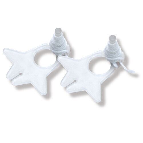 Rakuten - 糸付クリップ　透明（100個）