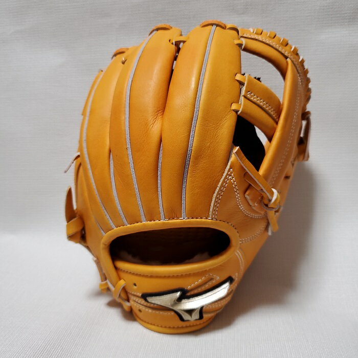 Mizunoミズノ軟式用グラブ【訳ありお値下げ品】1AJGR21403内野手用K型 サイズ9(54:オレンジ)