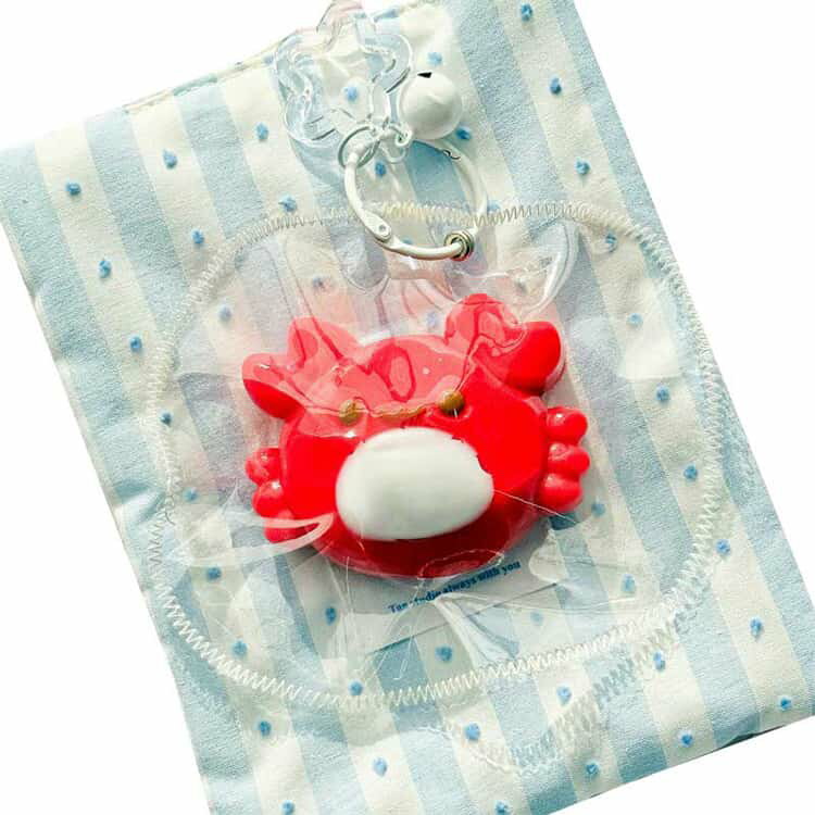 【150円OFFクーポン】水感スクイーズ キーホルダー 海洋生物 カニ タコ イルカ ス...