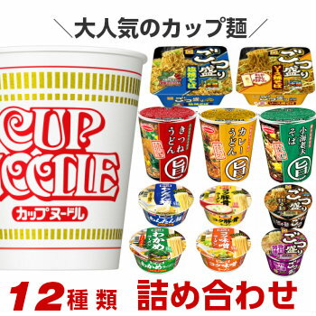 人気のカップ麺 12種類 詰め合わせセット[送料無料 カップラーメン 詰め合わせ カップ麺 アソート お試し 仕送り]