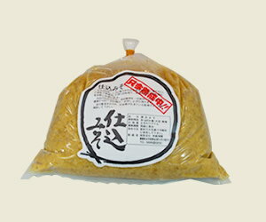 愛媛県鬼北町の麦みそ地蔵味噌 仕込みそ袋入り2.5kg