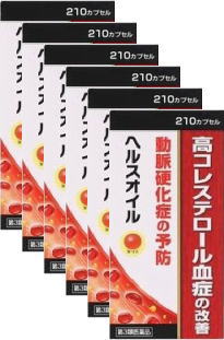 商品説明文 血液中の脂質を減らすと共に血管を強化し、血液循環を改善することで、動脈硬化を予防します。 ソフトカプセルで、有効成分が直接空気に触れないため、安定性に優れています。 使用上の注意 相談すること 1.次の人は服用前に医師、薬剤師又は登録販売者に相談してください (1)医師の治療を受けている人。 (2)薬などによりアレルギー症状を起こしたことがある人。 2.服用後、次の症状があらわれた場合は副作用の可能性があるので、直ちに服用を中止し、この文書を持って医師、薬剤師又は登録販売者に相談してください 〔関係部位〕 〔症 状〕 皮 膚 : 発疹・発赤、かゆみ 消 化 器 : 吐き気、胃部不快感、胸やけ 3.服用後、次の症状があらわれることがあるので、このような症状の持続又は増強が見られた場合には、服用を中止し、この説明文書を持って医師、薬剤師又は登録販売者に相談してください 下痢 4. しばらく服用しても症状がよくならない場合は服用を中止し、この文書を持って医師、薬剤師又は登録販売者に相談してください その他の注意 有効成分・分量 6カプセル（大人1日量）中 トコフェロール酢酸エステル（ビタミンE） : 10mg ジパルミチン酸ピリドキシン（ビタミンB6）: 10mg カルバゾクロム : 2mg 混合植物油 : 1170mg （リノール酸として : 750mg） 添加物硬化油、ゼラチン、グリセリン、パラオキシ安息香酸エチル、パラオキシ安息香酸プロピル、ポリオキシエチレン硬化ヒマシ油60を含有する。 効能・効果 動脈硬化症の予防、高コレステロール血症の改善 用法・用量 成人1回 2カプセル 1日3回食後に服用してください。 15才未満の小児は服用しないでください。 保管および取扱い上の注意 (1)直射日光の当たらない湿気の少ない涼しい所に密栓して保管してください。 (2)小児の手の届かない所に保管してください。 (3)他の容器に入れかえないでください。(誤用の原因になったり品質が変わることがあります。) (4)使用期限の過ぎた製品は服用しないでください。 (5)製品は取り出すときに濡れた手で触らないようにご注意下さい。（品質が変わる原因となります） また開封後は服用のつど、しっかりフタを閉めて6ヶ月以内を目安に服用してください。 製造・販売元(お問い合わせ先) 中央薬品株式会社 富山県富山市西四十物町4-9 TEL 076-493-5010 お問い合わせ受付時間 午前9時〜午後5時(土、日、祝日を除く) 商品区分：日本製 ・【第3類医薬品】 使用期限：出荷時、使用期限まで半年以上あるものをお送りします。 広告文責　有限会社ドラッグフジカワ 電話番号　0895-52-0007