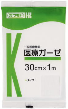 カワモト 医療ガーゼ 30cm×5m 1枚入 【メール便対応、メール便発送2個まで】