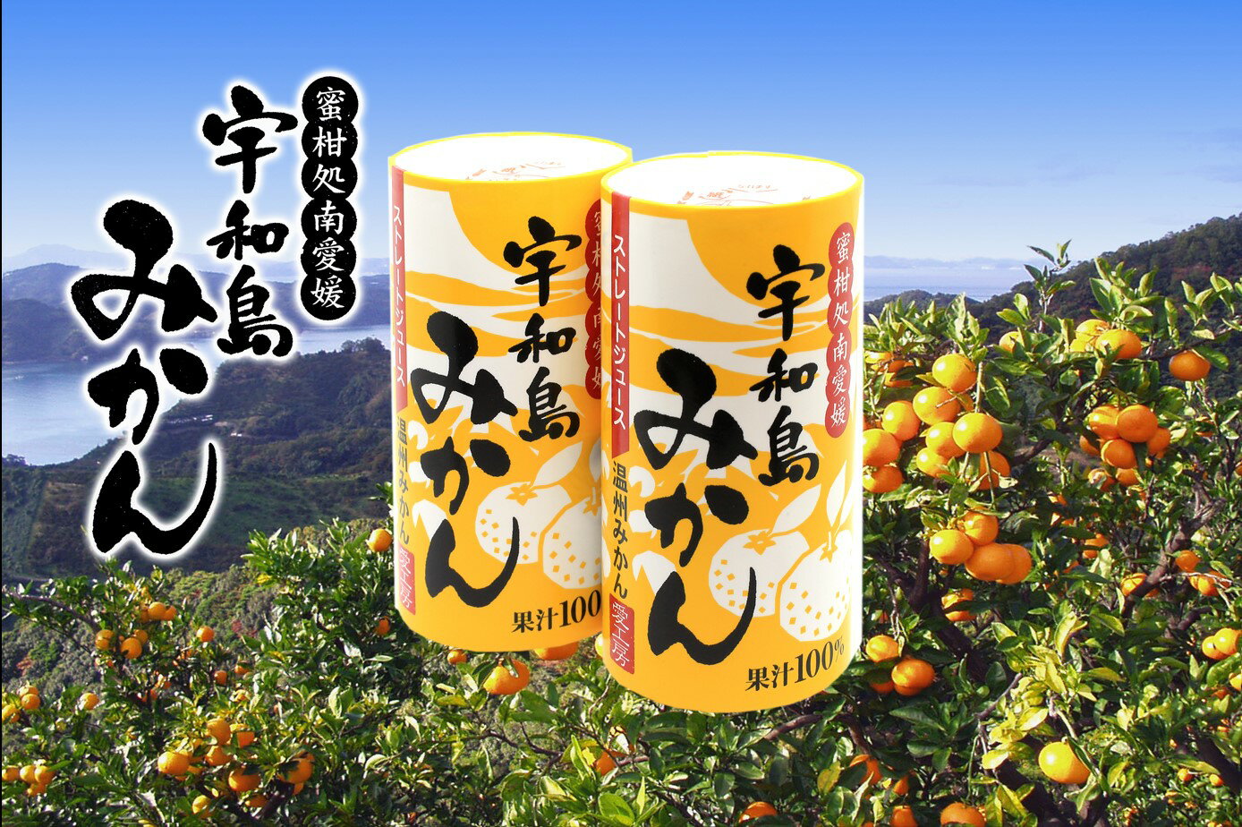 愛工房 宇和島温州みかんストレートジュース 果汁100 125ml×30本セット ケース販売 お中元 ギフト 愛媛 宇和島 みかん みかんジュース フルーツジュース 贈り物 お返し 内祝い 100％ジュース おいしい 高級柑橘 国産