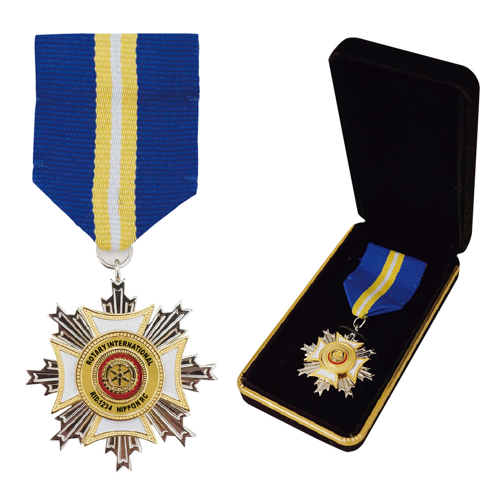 期間限定送料無料 ロータリークラブ用品 ロータリー勲章 90 40ミリ 無料長期保証 Gotofathers Com