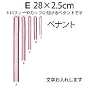 ロータリークラブ用品 ペナントE　28×2.5cm トロフィーやカップにお付けするペナント文字をお入れします