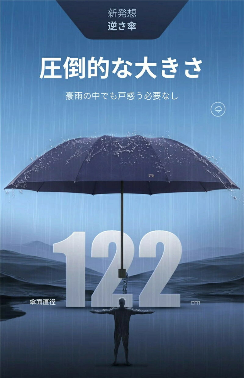 折りたたみ傘 逆さ傘 メンズ レディース 10本骨 大きい 3人 折りたたみ 傘 雨傘 おりたたみ傘 日傘 遮光 軽量 折れない 風に強い 日傘兼用雨傘 晴雨兼用 男性 女性 アウトドア キャンプ 折り畳み傘 手開き プレゼント
