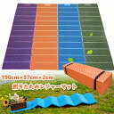 レジャーマット 折りたたみ キャンプマット プールマット ビニールプール用 プール底面保護 195cm×57cm×2cm 下敷きマット レジャーシート ピクニックマット 保温 デコボコ軽減 保護 滑り止め 安全 防災 クッション シート 家庭用 水遊び 花見 アウトドア プレイ マット