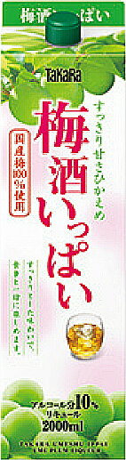 宝(タカラ)酒造 梅酒いっぱい 紙パック 2000ml※6本まで1個口で発送可能母の日 父の日 就職 退職 ギフト 御祝 熨斗