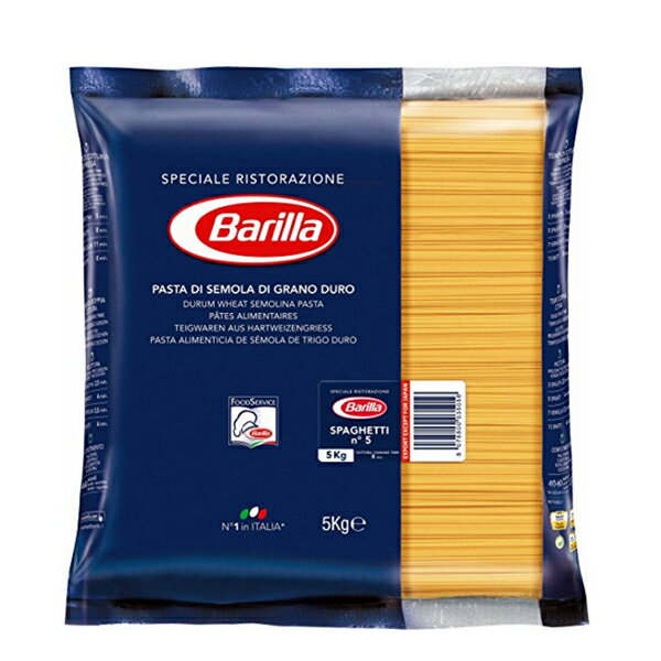 【6月より値上げ予定】バリラ スパゲッティ No.5(1.78mm)　5kg 並行輸入Barilla バリラジャパン パスタ 並行輸入品 業務用 5000g※3個まで1個口で発送可能母の日 父の日 就職 退職 ギフト 御祝 熨斗