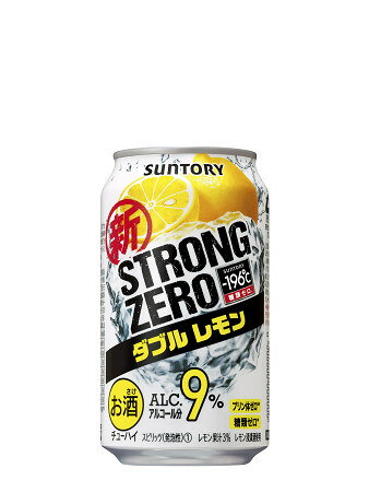 【送料無料】サントリー チューハイ サワー -196℃ ストロングゼロ ダブルレモン 350ml×24本缶×2ケース ＊2ケース（48本）を1個口で発送母の日 父の日 就職 退職 ギフト 御祝 熨斗