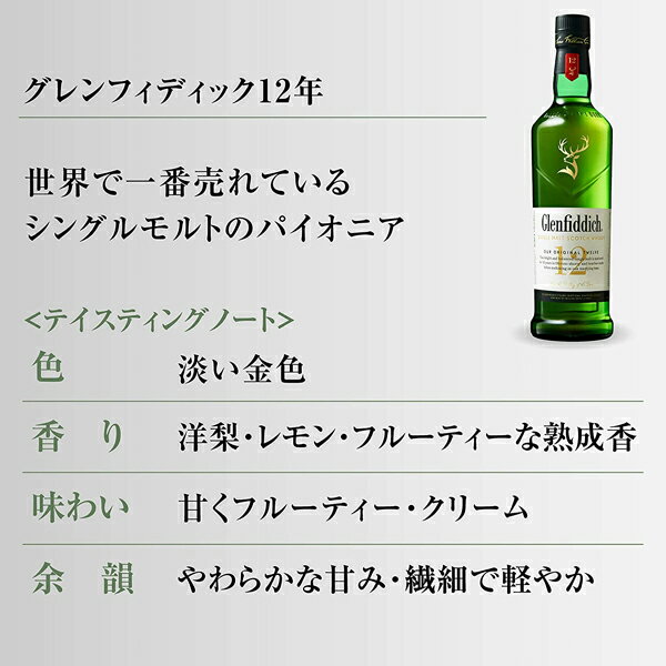 グレンフィディック12年 スペシャルリザーブ 700ml GLENFIDDICH敬老 ギフト 御祝 熨斗