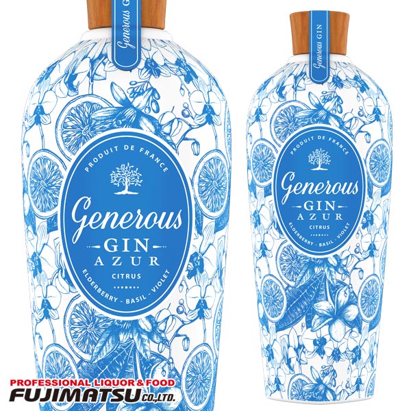 ジェネラス ジン アジュール 700ml Generous Gin AZUR フランス母の日 父の日 就職 退職 ギフト 御祝 熨斗