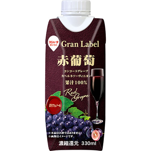 【送料無料s】 スジャータ めいらく Gran Label 赤葡萄 330ml×12本 ※同梱不可。沖縄・離島は別途送料が必要。のサムネイル