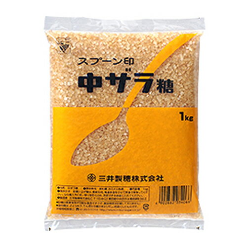 DM三井製糖 スプー印 中ザラ糖 1kg 砂糖 ざらめ 調味料 大粒 すき焼き
