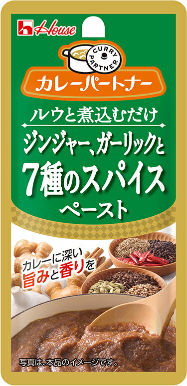 【送料無料(ネコポス)】ハウス カレーパートナー　＜ジンジャー、ガーリックと7種のスパイスペースト＞ 40g×20袋