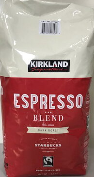 KIRKLAND SIGNATURE スターバックス ダーク ロースト エスプレッソ コーヒー ( 豆 ) 1130g 2233円【 STARBUCKS コーヒー豆 スタバ 珈琲 ESPRESSO DARK ROAST costco コストコ 通販 】