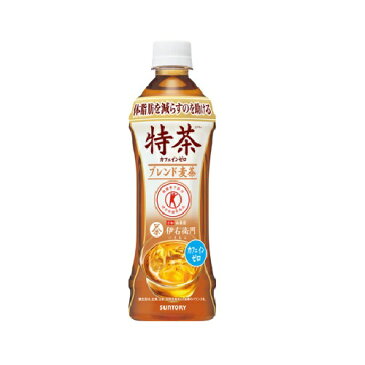 サントリー 特茶 カフェインゼロ 大麦ブレンド茶（特定保健用食品）500ml 24本セット 【 SUNTRY 伊右衛門 特保 トクホ 】