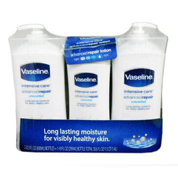 特売 ヴァセリン リペアリングモイスチャー ローション 3本セット 1902円 【VASELINE ワセリン, バセリン ,保湿,クリーム,Costco 】