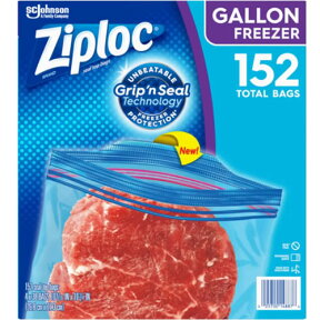 【送料無料】 特売 ジップロック フリーザーガロン 152枚入 【 Ziploc GALLON 冷凍保存用バッグ コストコ Costco】