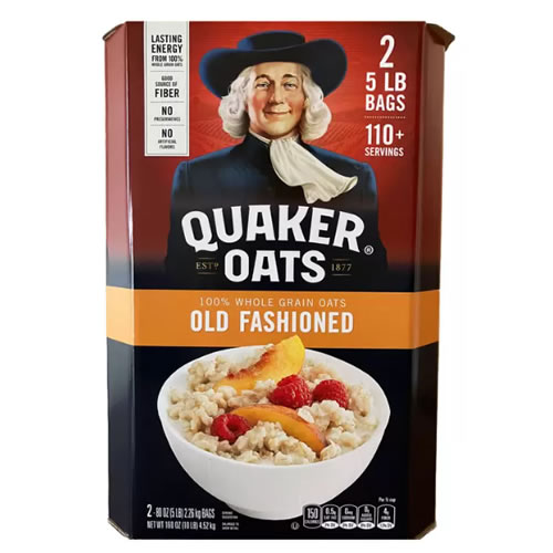 クエーカー オートミール オールドファッションスタイル 4.52kg（2.26kg x 2袋）【Quaker Old Fashioned Oats オーツ麦 コストコ Costco】