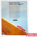 【送料無料】 ポスター Ford Mustang ”Ford comes up with a real stoppeer!” 【 フォード マスタング インテリ...