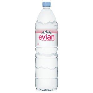 エビアン 1.5L PET 12本セット 【evian ,ミネラルウォーター,通販,水,硬水,海外名水,フランス】【water】