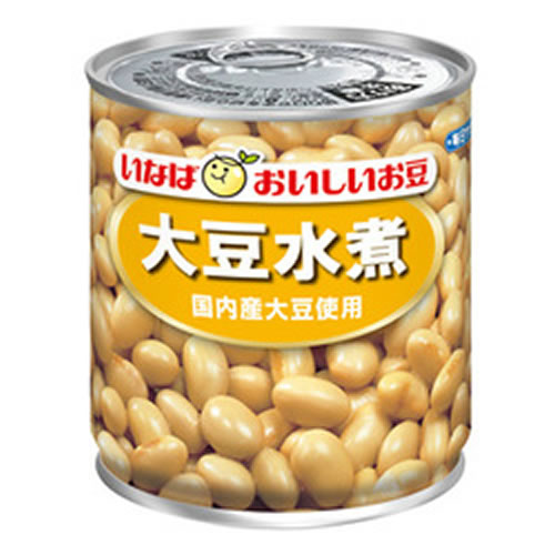 いなば 大豆水煮 国内産大豆使用 290g 1缶 【 inaba だいず 煮物 豆 オイル無添加】のサムネイル