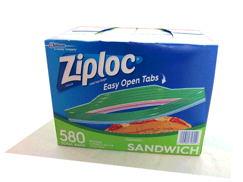 ジップロック サンドイッチバック 580枚入り 1箱 【 Ziploc 保存袋 コストコ Costoco】のサムネイル