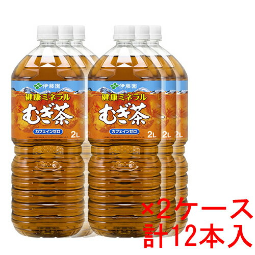 (2ケース)特売 伊藤園 健康ミネラル むぎ茶　2L 12本 【 麦茶 ペットボトル ケース 2000ml】