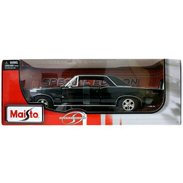 1965 Pontiac GTO Black 1/18 MAISTO 3087円 【GTO,黒,ダイキャストカー,ポンティアック,アメ車,マッスルカー,クラシックカー,ミニカー,マイスト】【コンビニ受取対応商品】